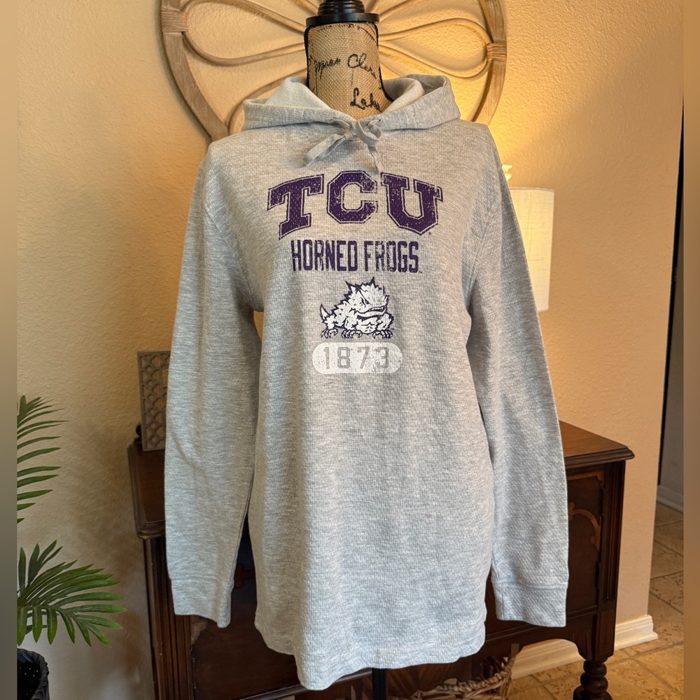 Champion TCU Horned Frogs Graphic Waffle Knit Hoodie